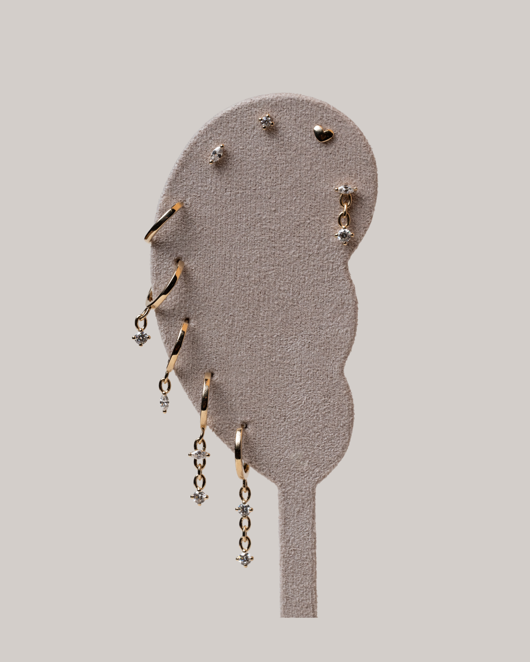 Huggie Round Diamond Earring