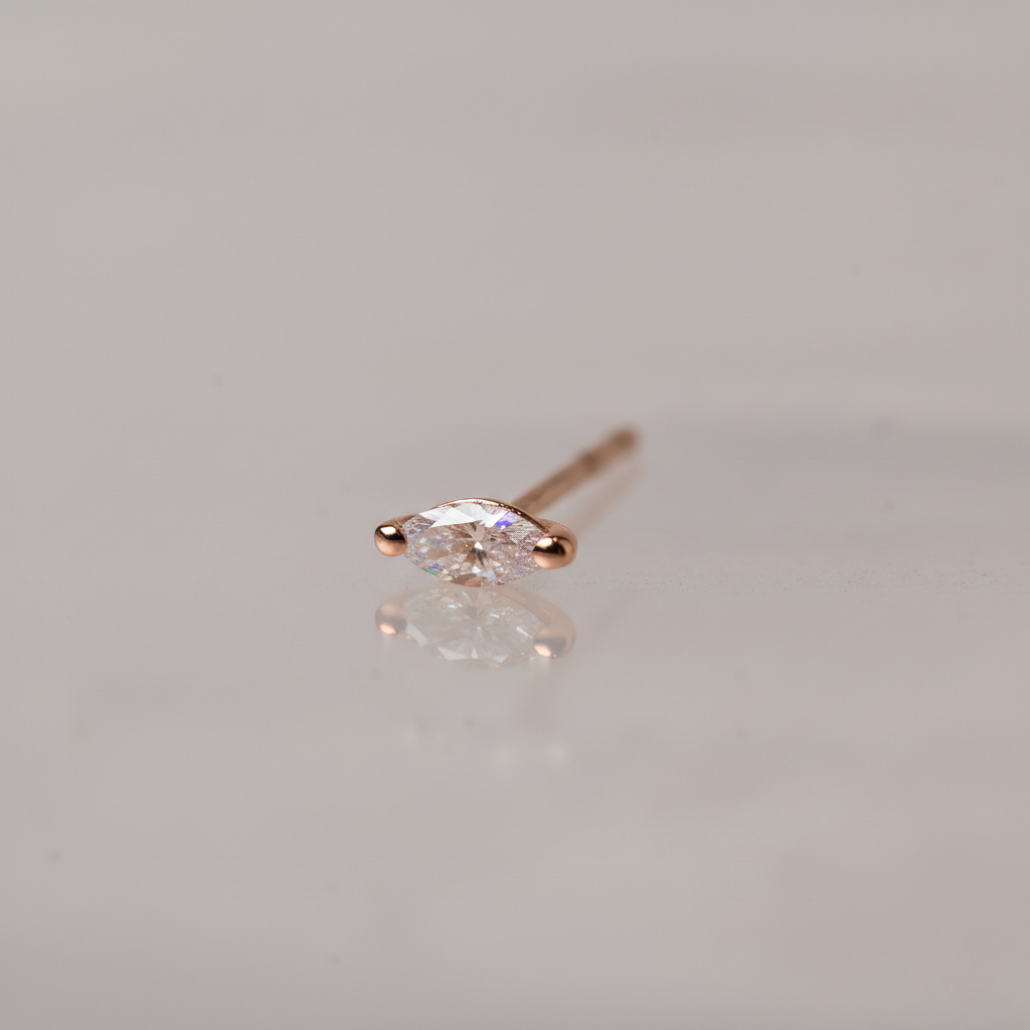 Marquise Stud Earring