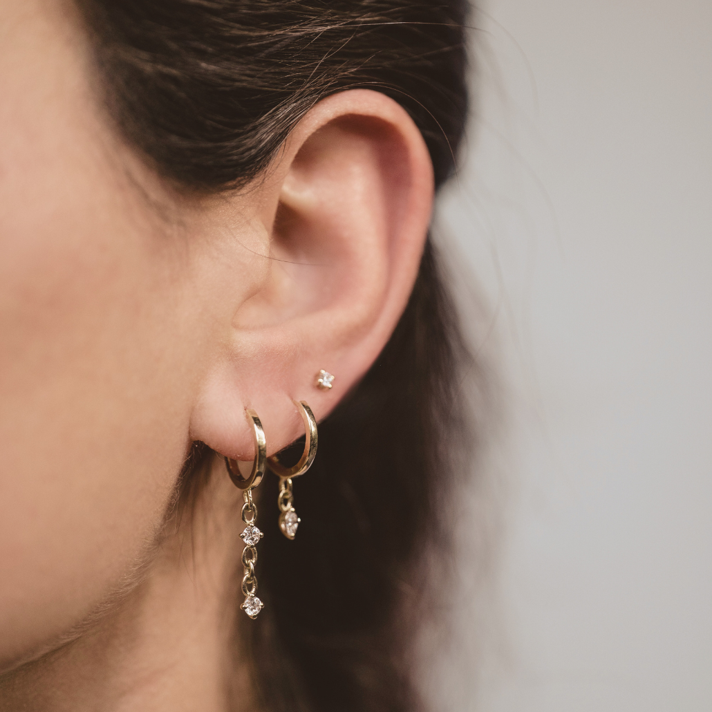 Huggie Marquise Earring