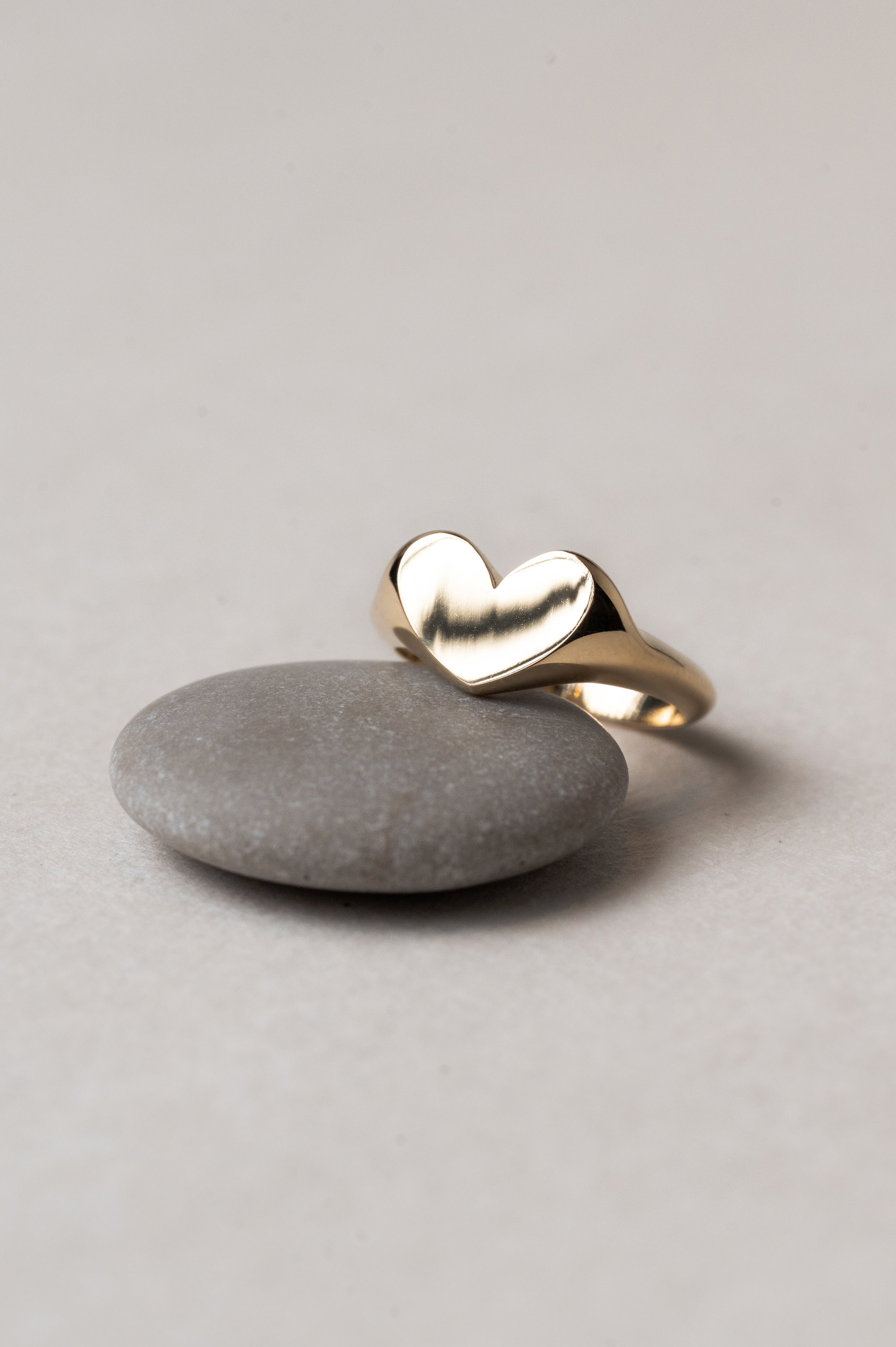 Big Heart Signet Ring