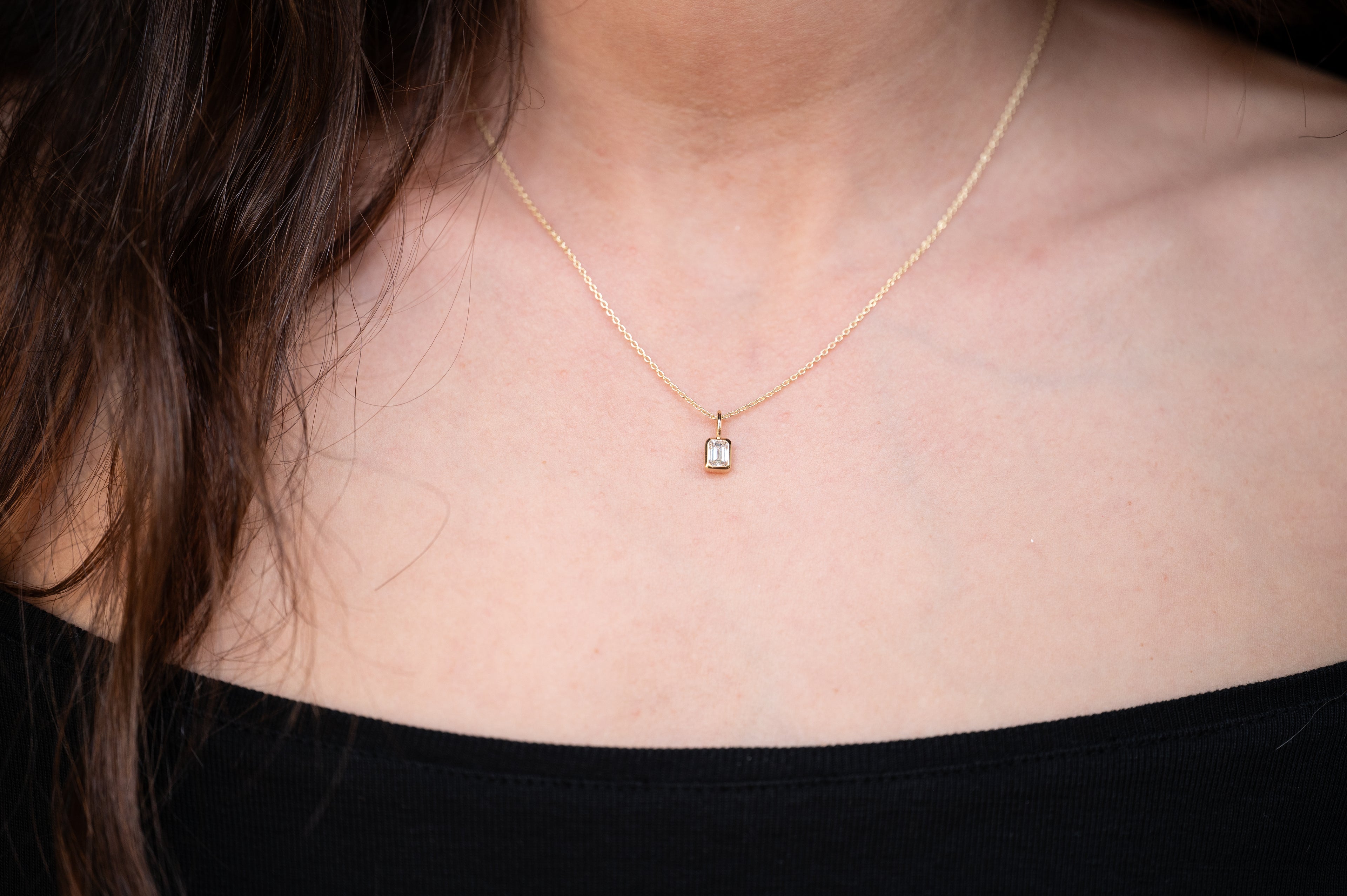Emerald Cut Pendant