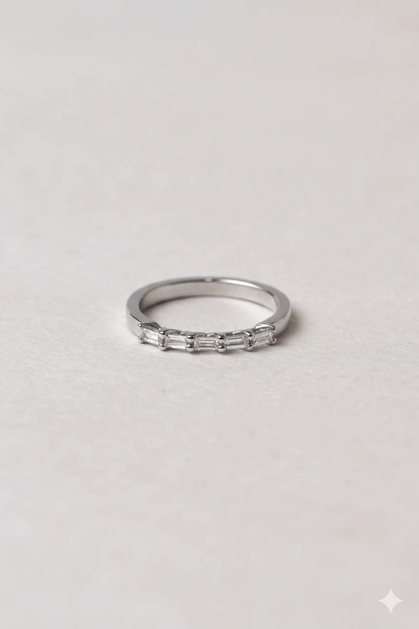 Rainbow Baguette Ring