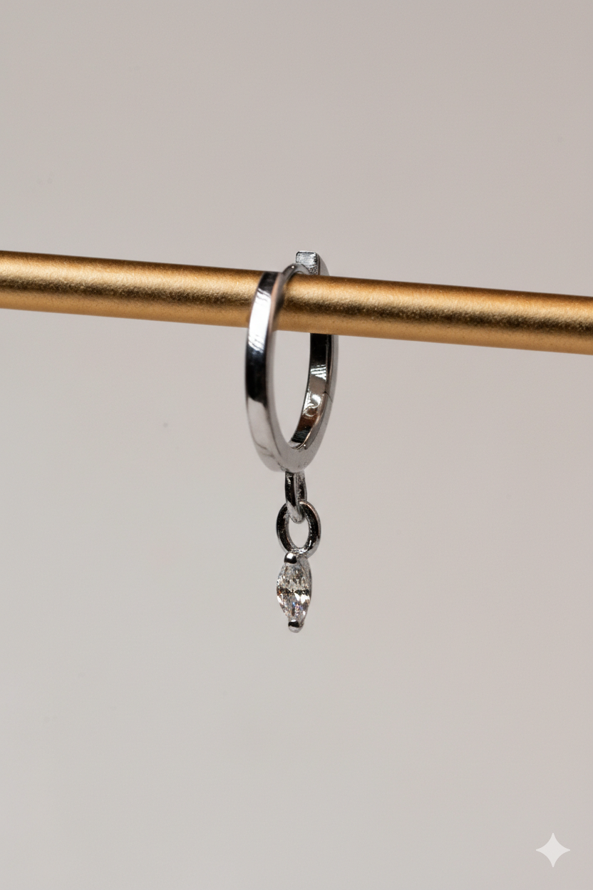 Huggie Marquise Earring