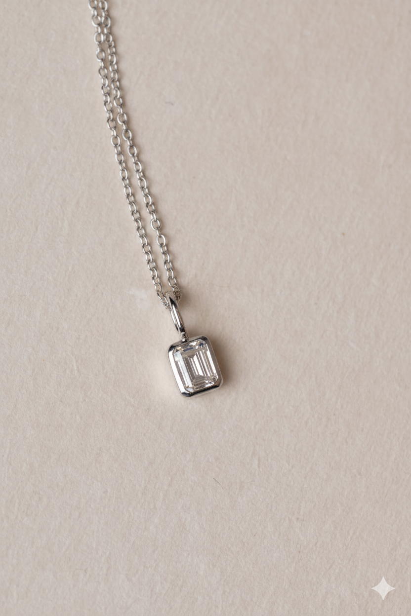 Emerald Cut Pendant