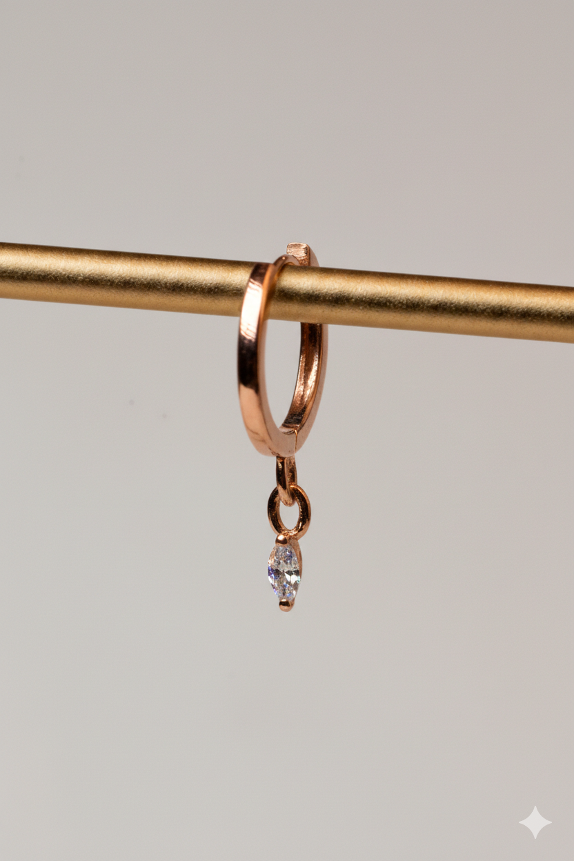 Huggie Marquise Earring