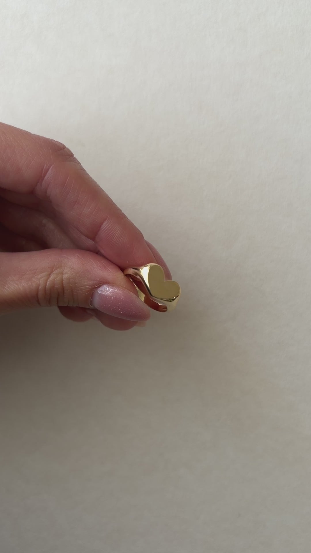 Big Heart Signet Ring